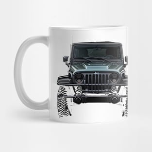 Adventure Awaits: Jeep Car Vector Design for Off-Road Enthusiasts Mug